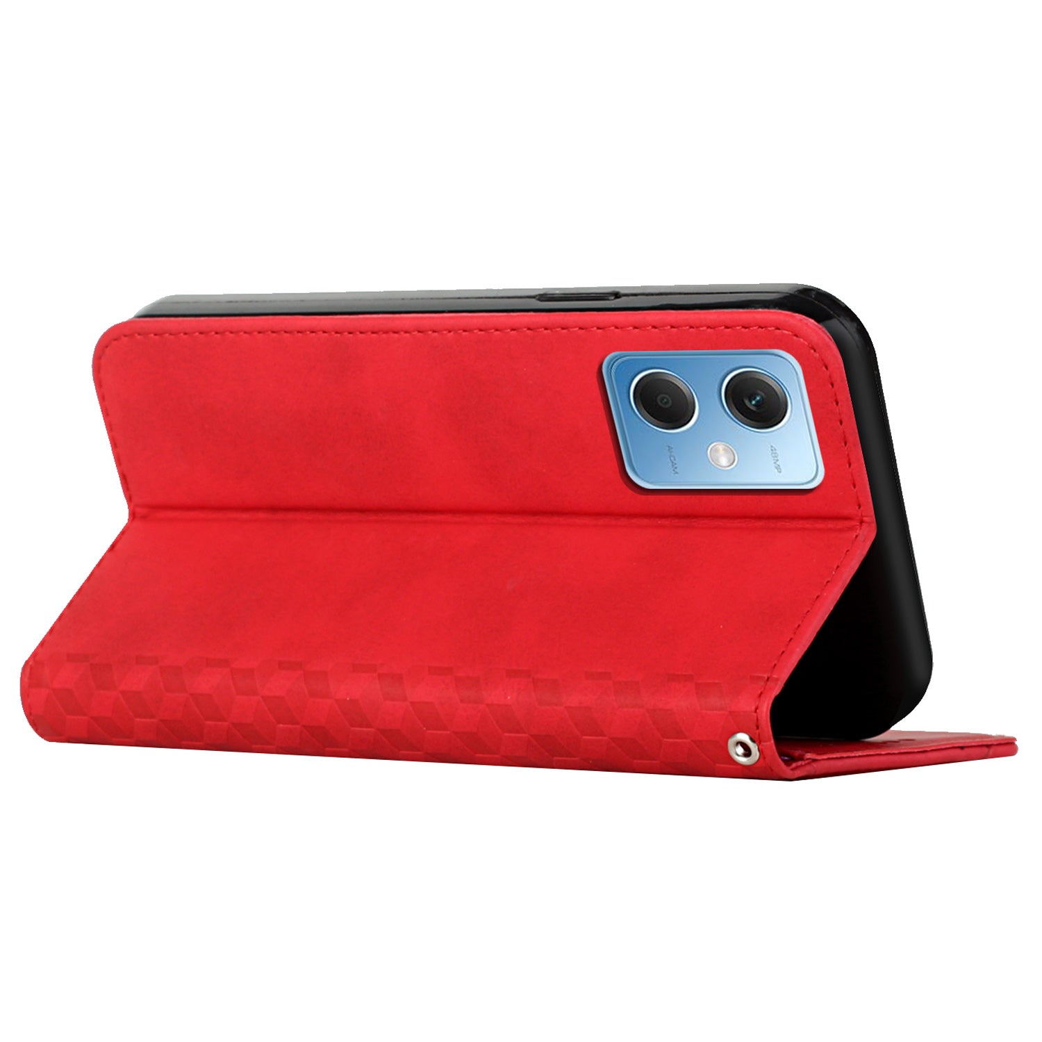 For Xiaomi Redmi Note 12 5G (Global) (India) (China) Poco X5 5G Phone Stand Case Imprinted Rhombus Pattern Leather Wallet Phone Cover For Xiaomi Redmi Note 12 5G (Global) (India) (China) Poco X5 5G Phone Stand Case Imprinted Rhombus Pattern Leather Wallet Phone Cover